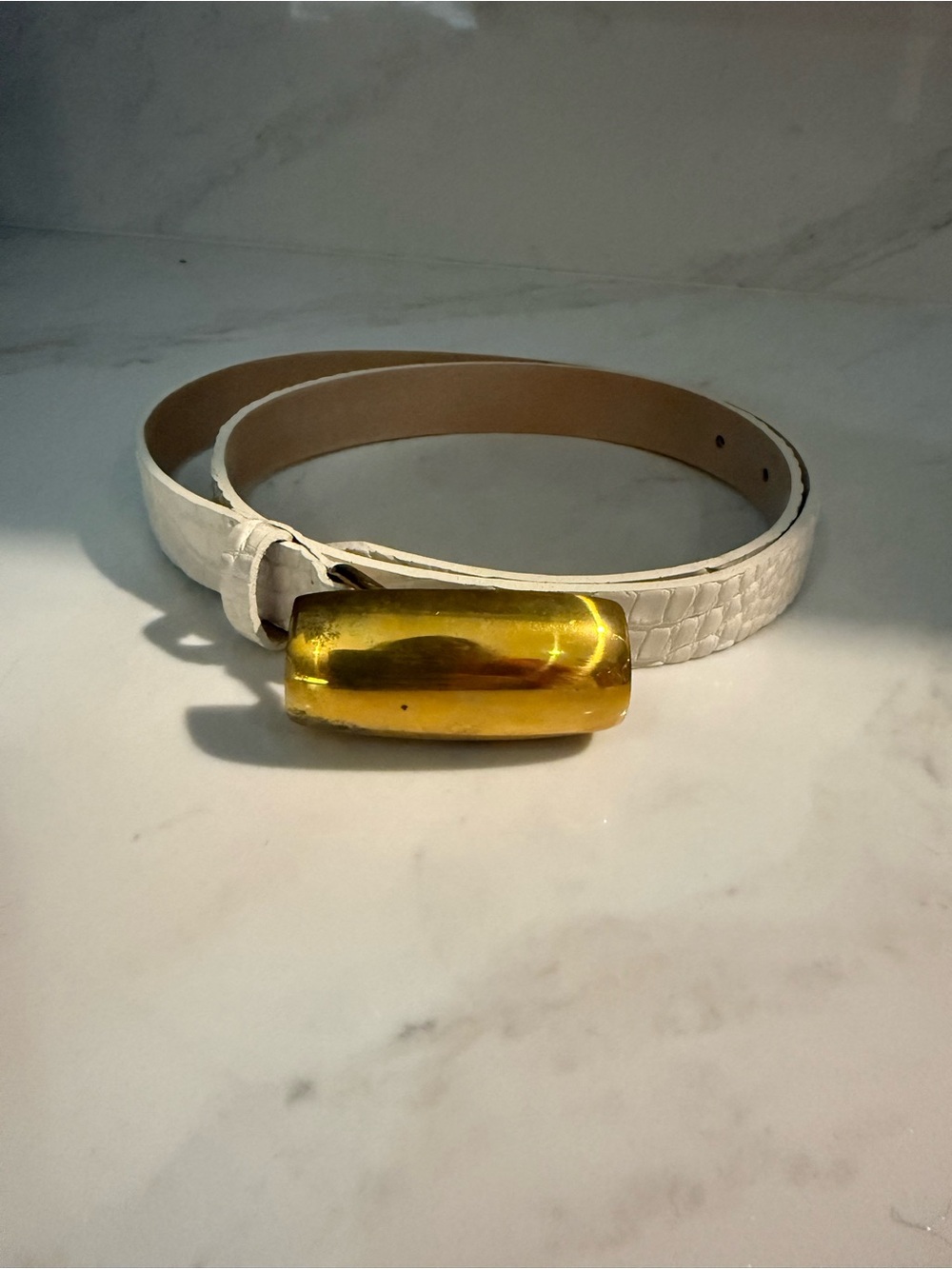 L'AGENCE Women's Marlowe Leather Belt medium - Picture 3 of 7